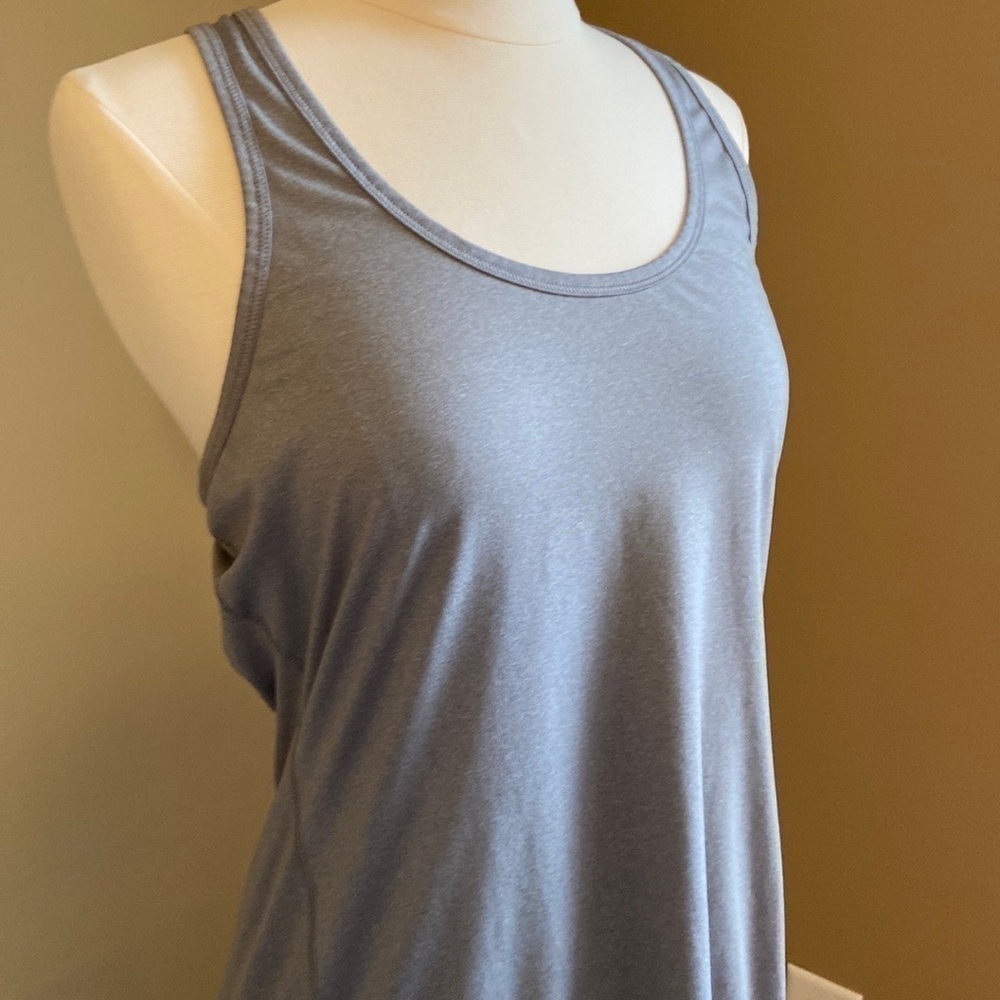 Grey Athleta Racerback Tank Top - Medium - Picture 2 of 6